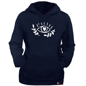 هودی زنانه مدل  چشم کد T11 رنگ سرمه ای