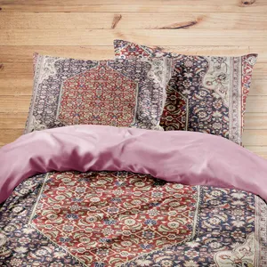 سرویس روتختی مدوپد طرح فرش قم لچک و ترنج مدل C-Ghom011 یک نفره 4 تکه