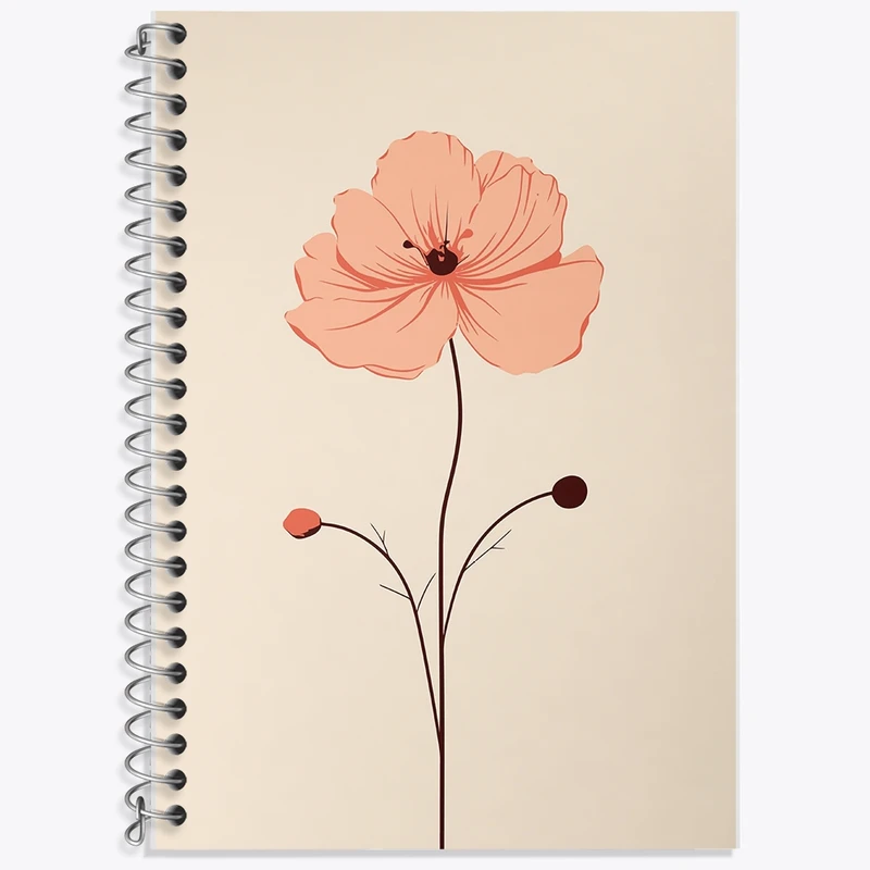 دفتر لغت 50 برگ خندالو طرح گل کد F1428