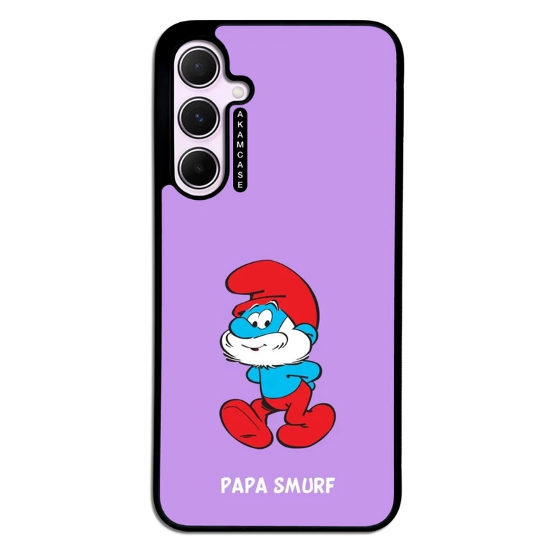 کاور آکام مدل AMC-WSGA35-SMURFS-1 مناسب برای گوشی موبایل سامسونگ Galaxy A35