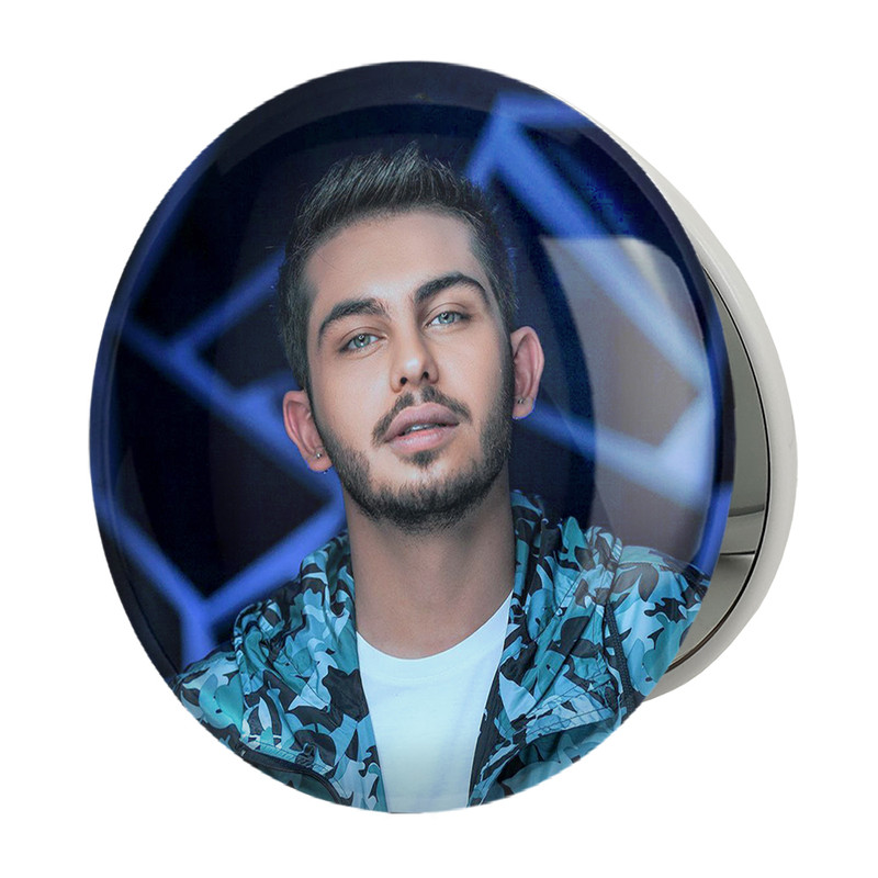 آینه جیبی خندالو طرح ارسلان قاسمی مدل تاشو کد 6315 