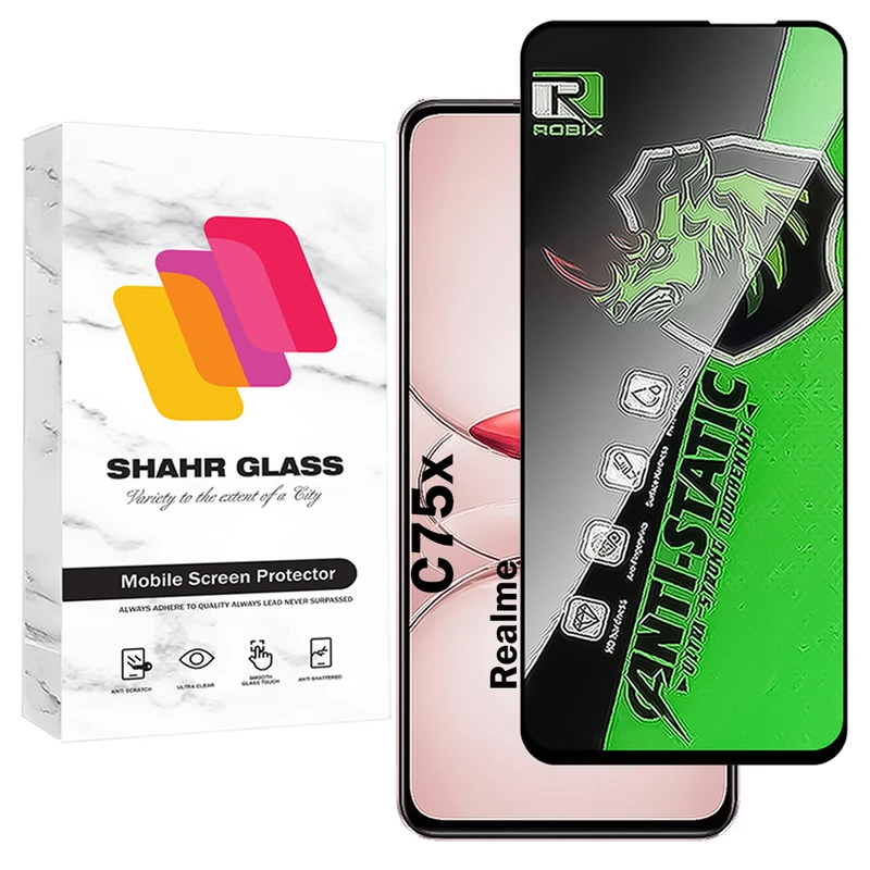 محافظ صفحه نمایش شهر گلس مدل ROBIXS مناسب برای گوشی موبایل ریلمی C75x