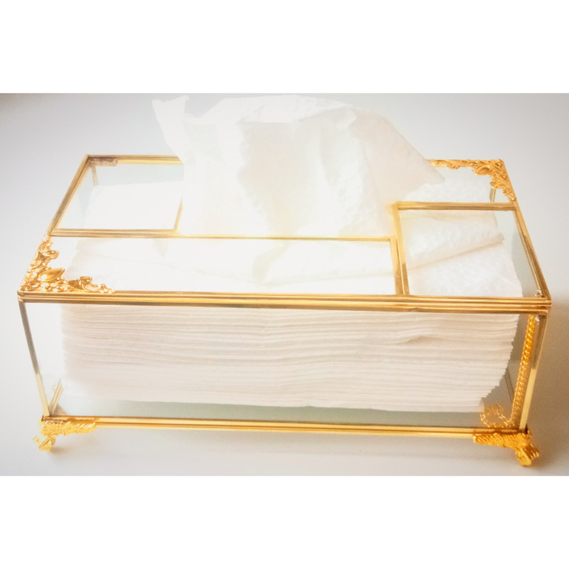 جای دستمال کاغذی مدل شیشه ای کد 125