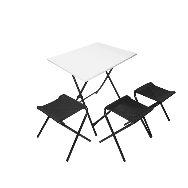 میز و صندلی سفری میزیمو مدل برزنتی کد 10633 مجموعه 4 عددی