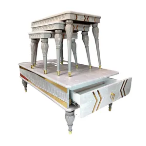 میز پذیرایی گالری چوب آشنایی مدل BTN-652 مجموعه 4 عددی