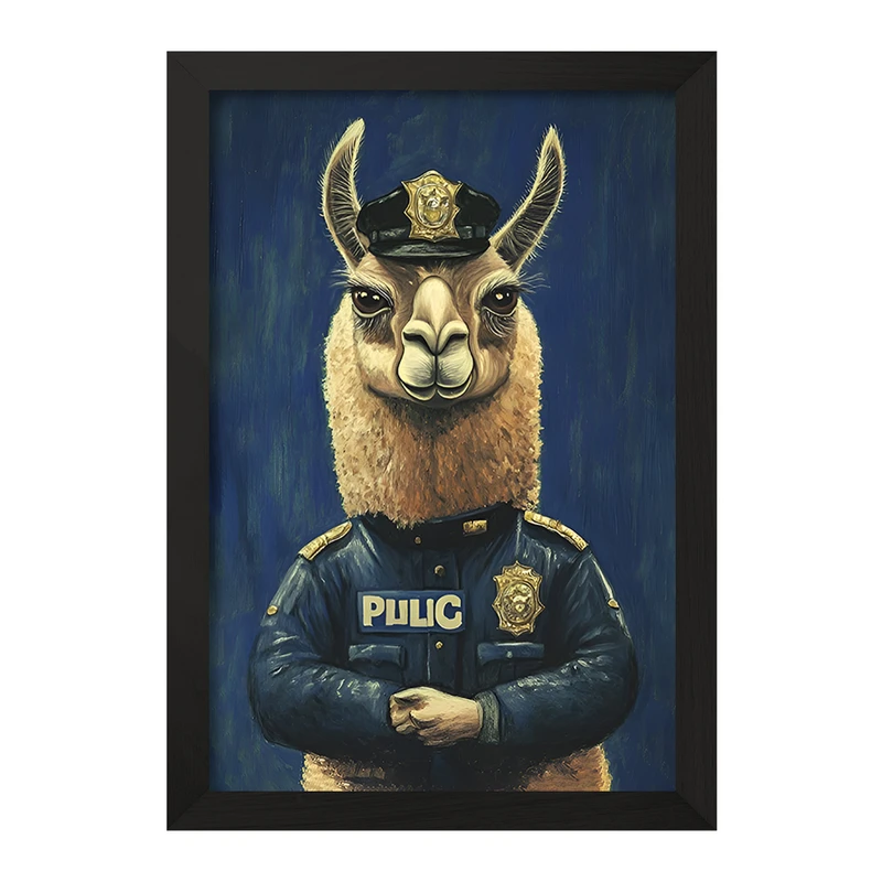 تابلو خندالو مدل لامای پلیس کد F11656