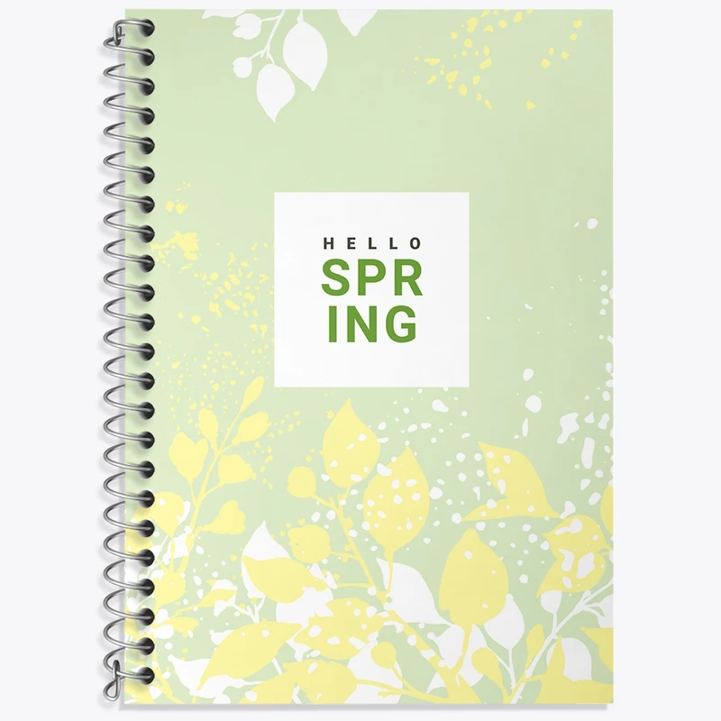 دفتر زبان 50 برگ خندالو مدل سه خط طرح مینیمال کد N710