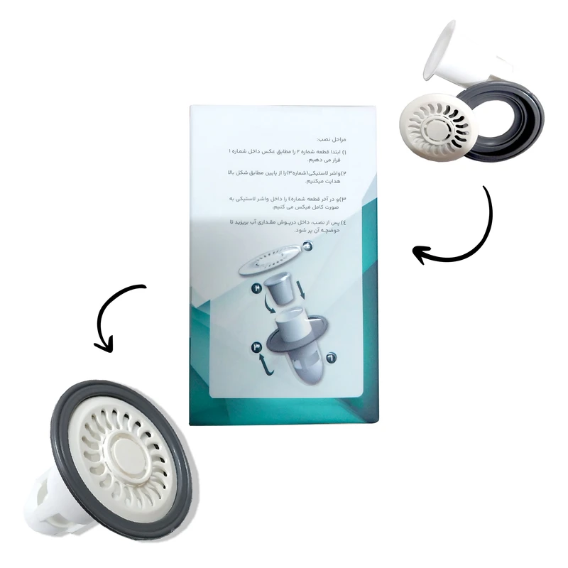 عکس شماره 5 : درپوش کف شور آرکو مدل ضد بو و حشرات بسته 3 عددی