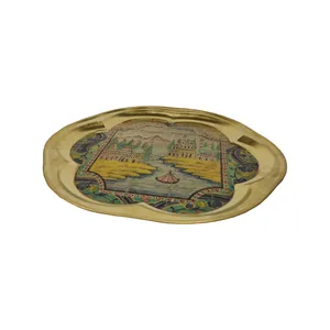 سینی برنجی مدل گردش در گلدشت VT-002