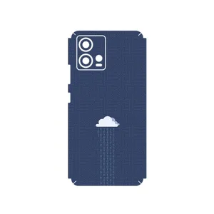 MAHOOT Minimal Data Cloud Cover Sticker for Motorola Edge 30 Fusion