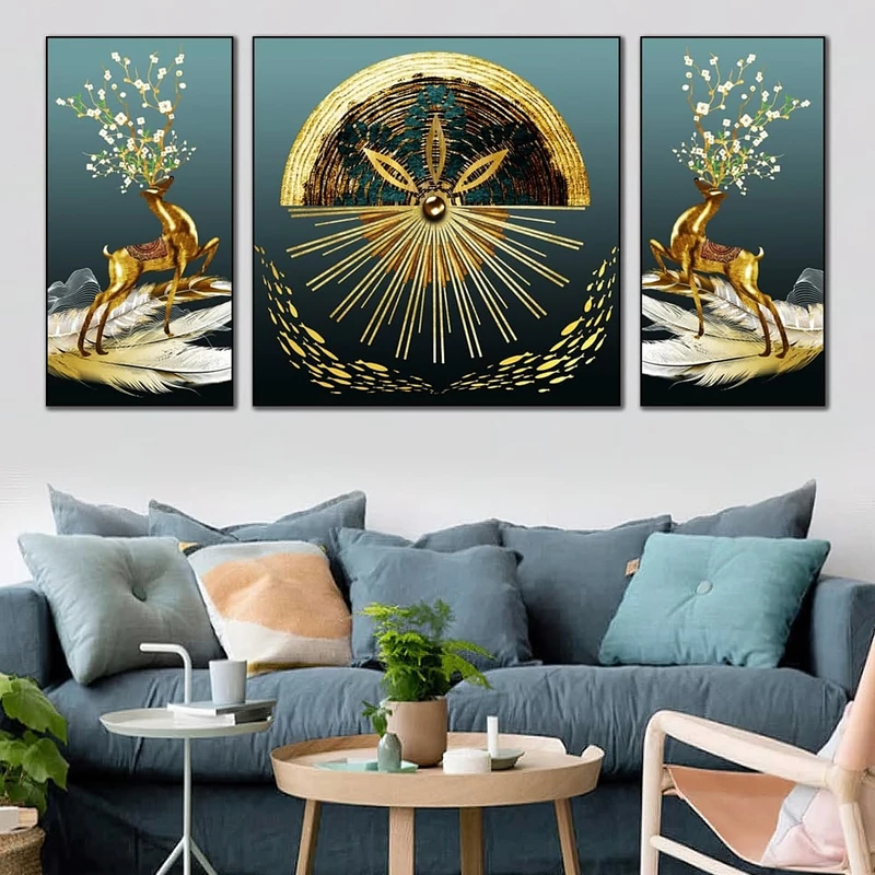 تابلو آتریسا طرح مدرن مدل AT00351 مجموعه 3 عددی