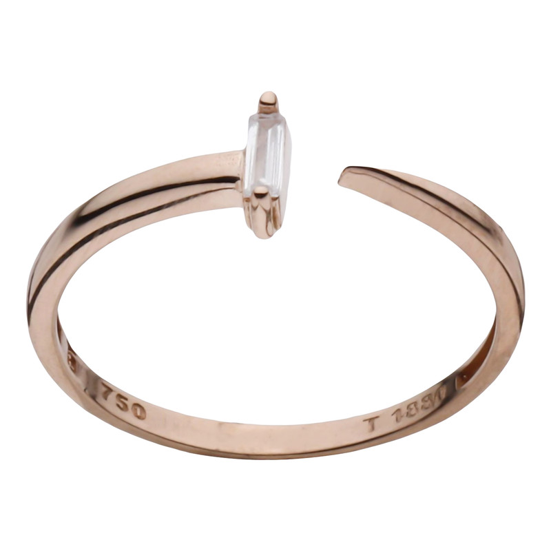 انگشتر طلا 18 عیار زنانه با طرح تیفانی مایا ماهک مدل MR1137 سایز 57