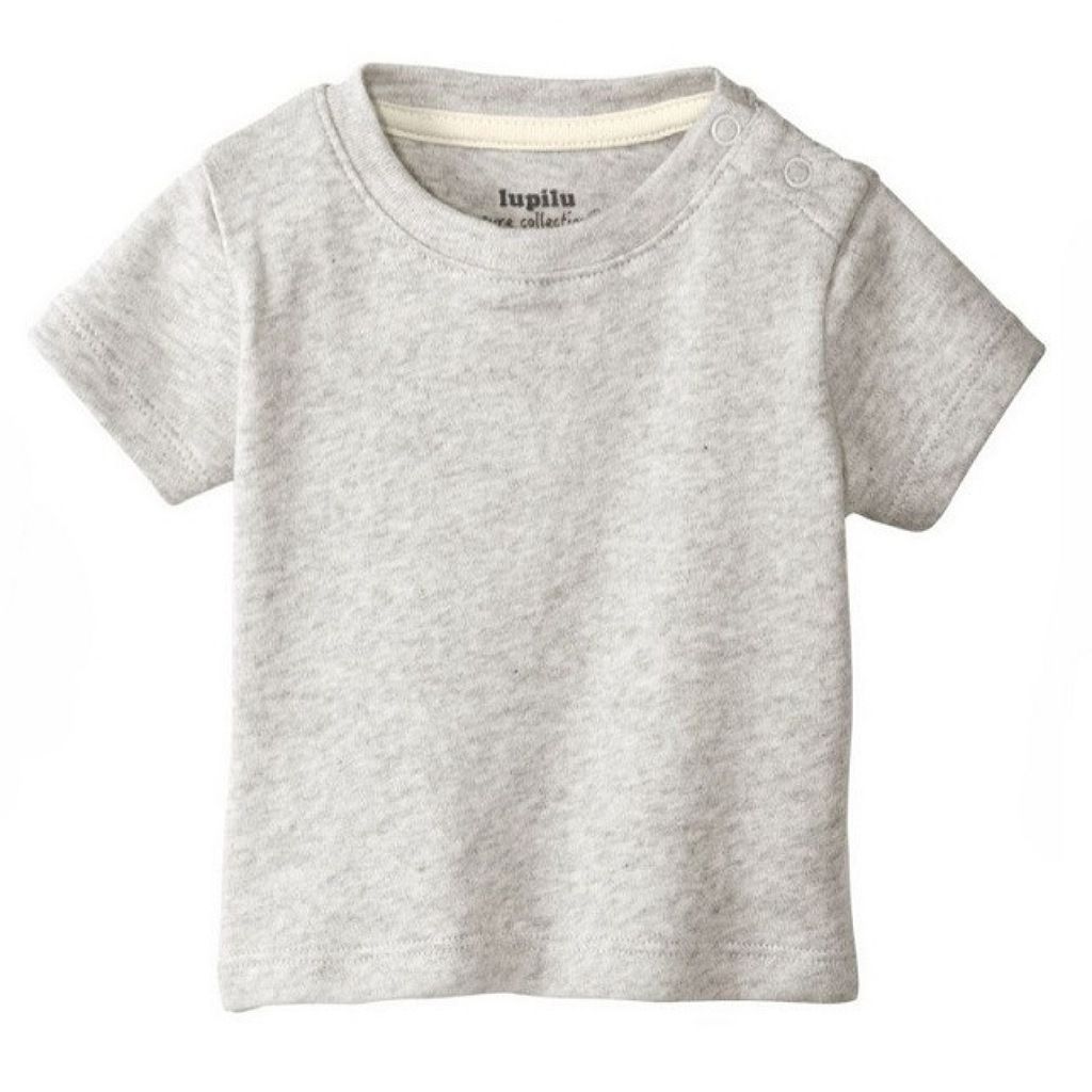 تی شرت آستین کوتاه نوزادی لوپیلو مدل ملانژ SMB108   -  - 1
