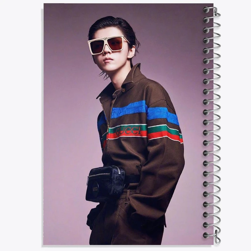 دفتر شطرنجی 50 برگ خندالو طرح لوهان گروه اکسو EXO کد 13530