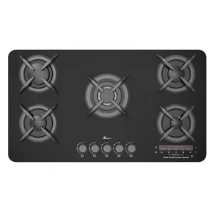 اجاق گاز صفحه‌ای پنج شعله بیمکث مدل 2102RFT