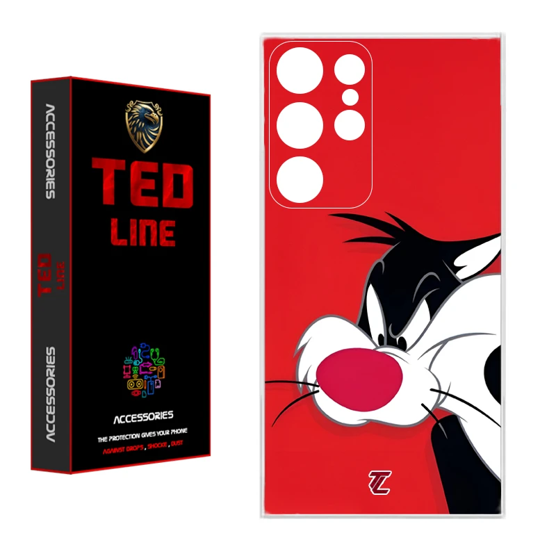 کاور تدلاین طرح کارتون سیلوستر کد 1221 مناسب برای گوشی موبایل سامسونگ Galaxy S22 Ultra