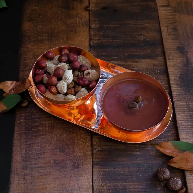 سینی مسی مدل oval