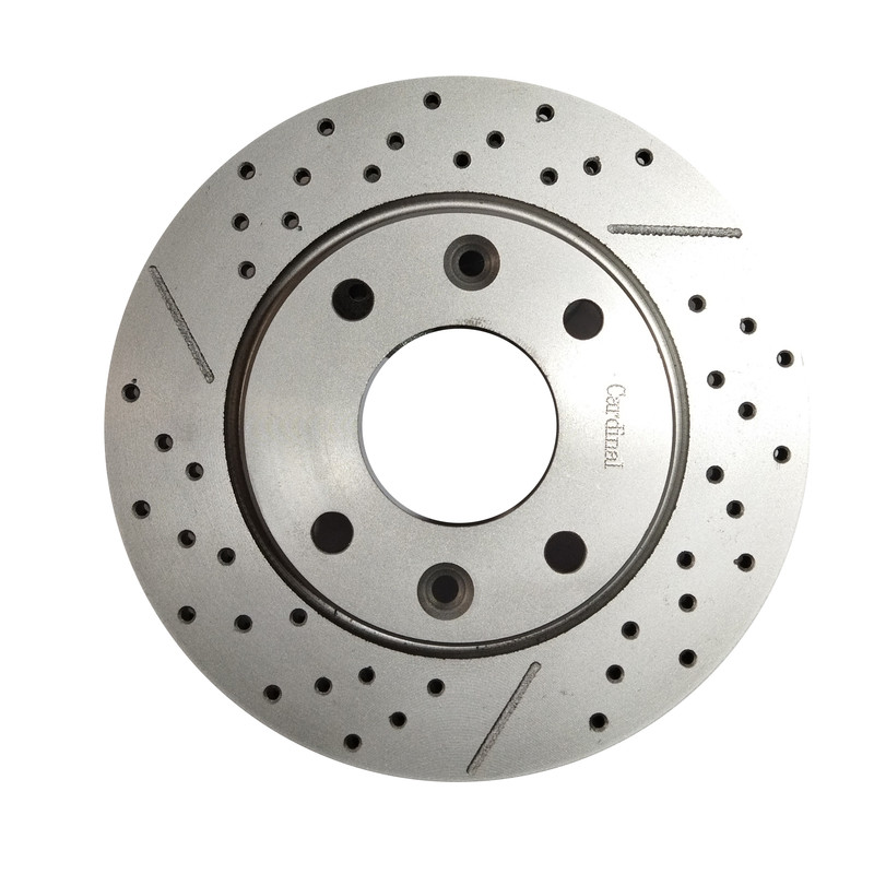 دیسک ترمز چرخ جلو کاردینال مدل سوراخ دار مناسب برای 206 تیپ دو  بسته 2 عددی