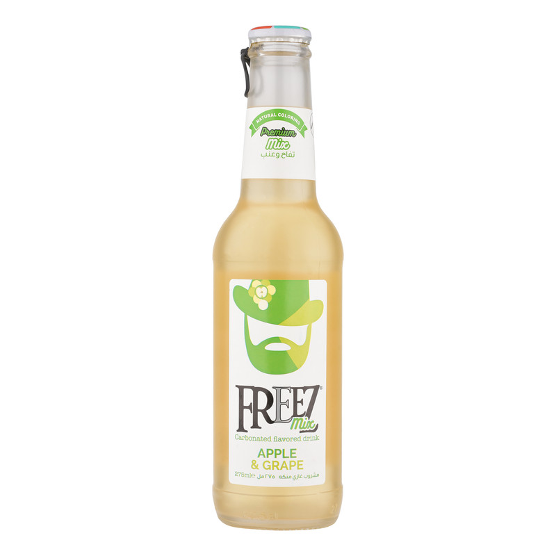 آب گازدار با طعم سیب و انگور فریز - 275 میلی‌لیتر 