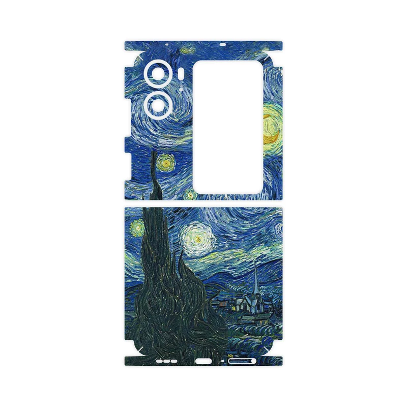 برچسب پوششی ماهوت مدل The Starry Night of van Gogh-FullSkin مناسب برای گوشی موبایل اپو Find N2 Flip