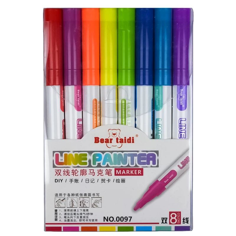 ماژیک رنگ آمیزی برتدی مدل NO.0097 بسته 8 عددی