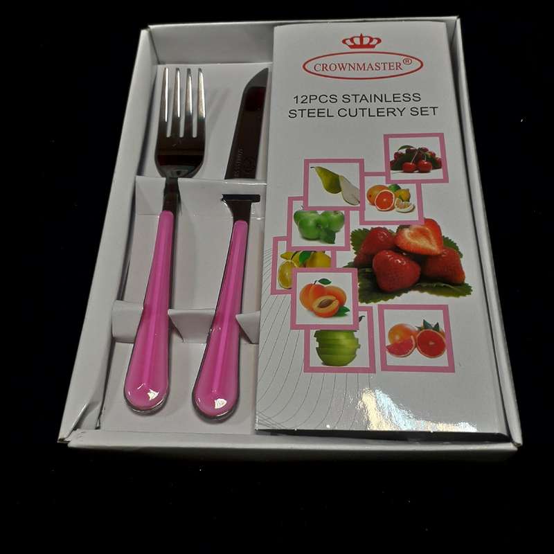 ست کارد و چنگال میوه خوری 12 پارچه کرون مستر کد 5647