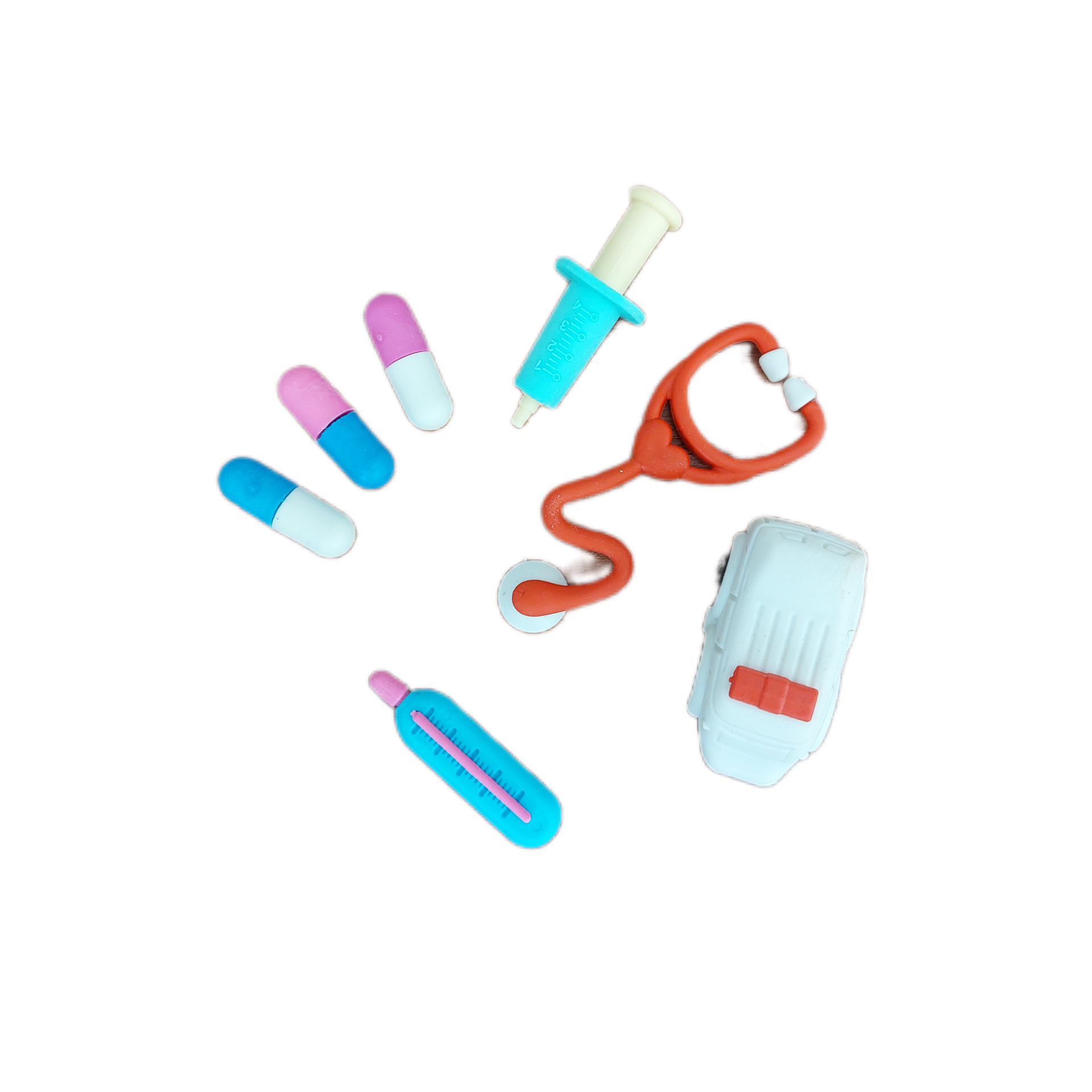 پاک کن‌ مدل فانتزی طرح پزشکی مجموعه 7 عددی