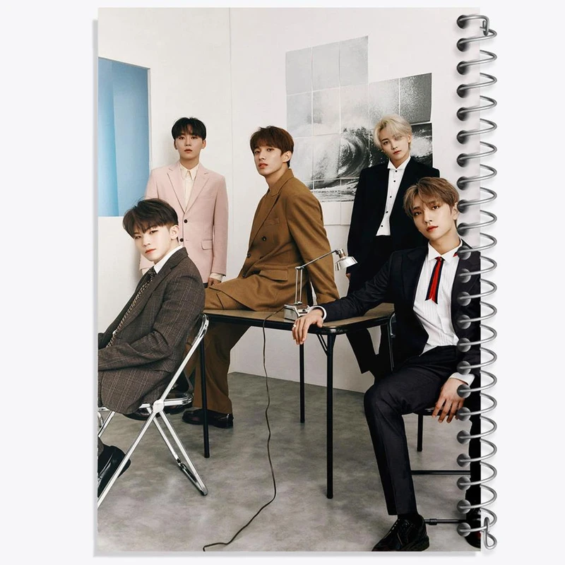 دفتر مشق 50 برگ خندالو مدل گروه سونتین Seventeen کد 21658