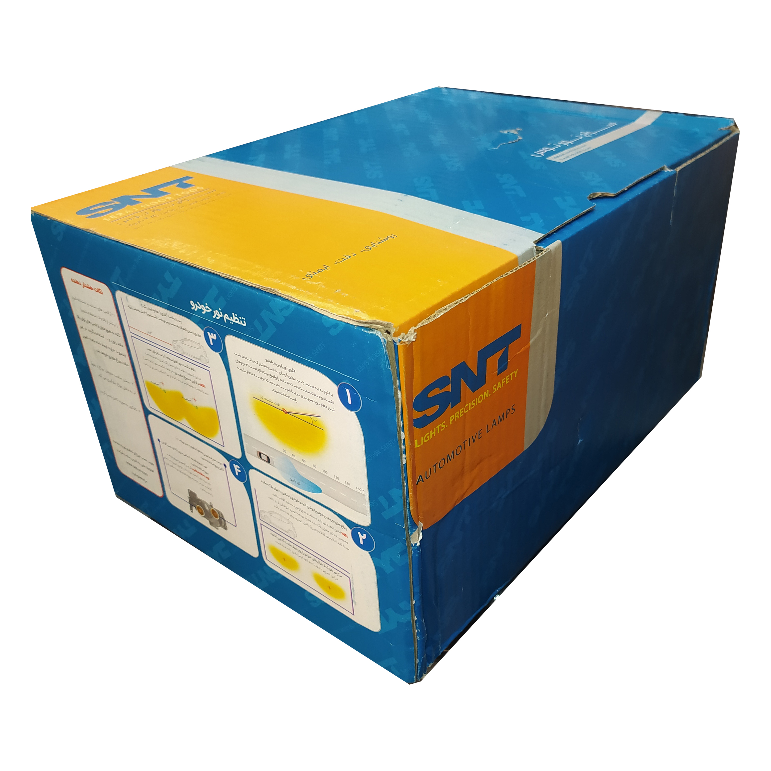 چراغ جلو خودرو SNT مدل JT123 مناسب برای پژو 405 بسته 2 عددی
