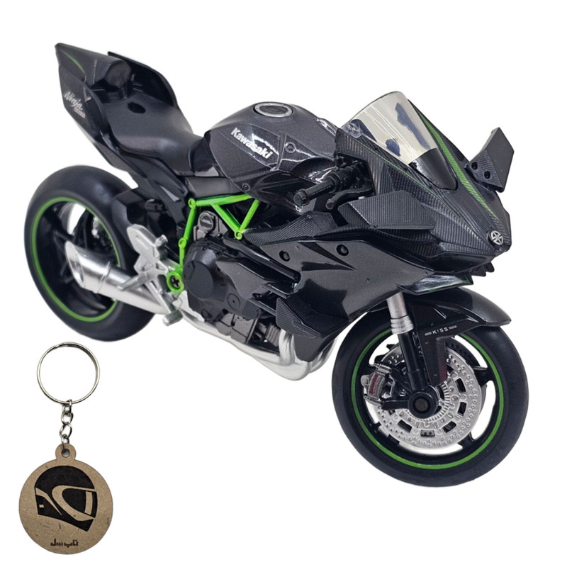 ماکت موتور ناب سل مدل کاوازاکی نینجا H2R کد 1:12 به همراه جاسوییچی