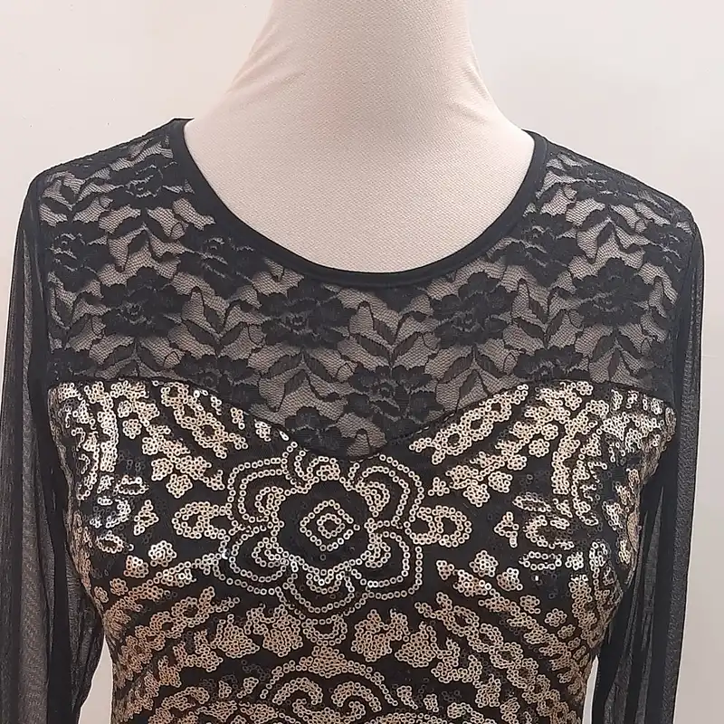 پیراهن زنانه مدل Sisi پولکی رنگ مشکی