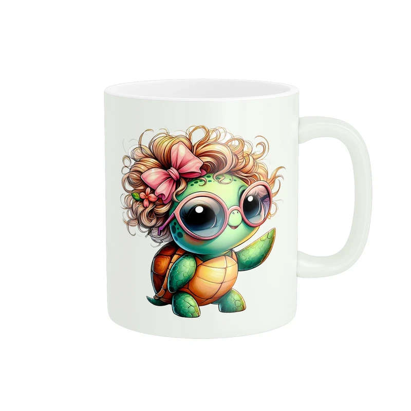 ماگ پادآفرین مدل کارتونی طرح لاک پشت بامزه کیوت کد PM919