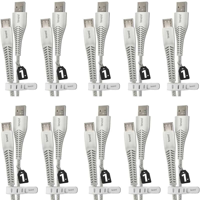کابل تبدیل USB به MicroUSB بیاند مدل BUM-301 FAST CHARGE طول 1 متر بسته ده عددی