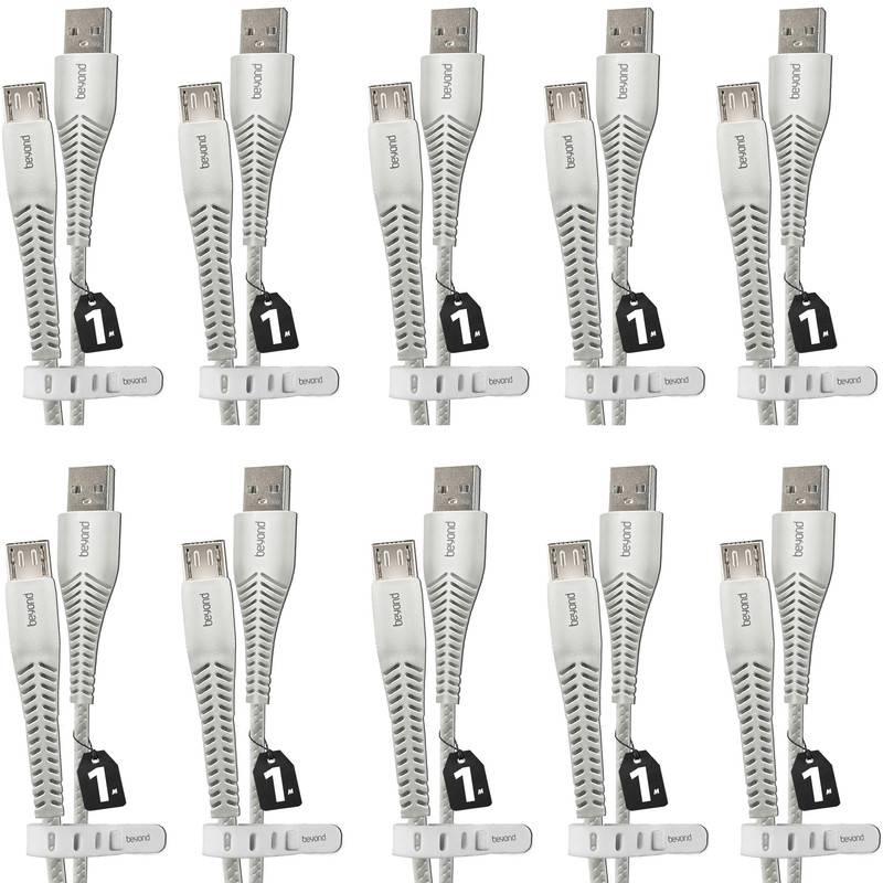 کابل تبدیل USB به MicroUSB بیاند مدل BUM-301 FAST CHARGE طول 1 متر بسته ده عددی