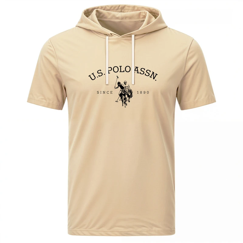 تی‌شرت کلاه‌دار آستین کوتاه مردانه مدل 14040402