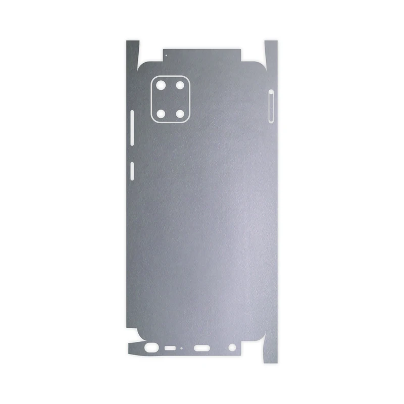 برچسب پوششی ماهوت مدل Full skin-Matte-Silver مناسب برای گوشی موبایل سامسونگ Galaxy Note10Lite