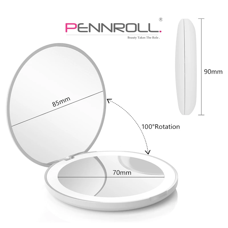 عکس شماره 19 : رینگ لایت آرایشی و آینه پنرول مدل prt-surface light m1