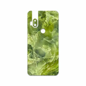 MAHOOT Green Crystal Marble Cover Sticker for Motorola One Hyper