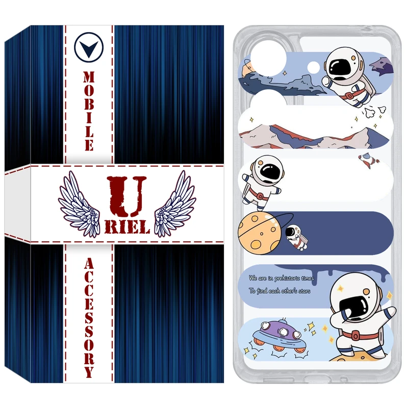 کاور یوریل قاب مدل Clear کد 30 طرح کهکشان مناسب برای گوشی موبایل شیائومی Redmi 13C / Poco C65