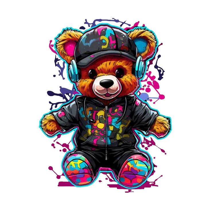 استیکر پارچه و لباس پاد آفرین مدل تدی کد 665