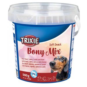 نقد و بررسی تشویقی سگ تریکسی مدل Soft Snack Bony Mix وزن 500 گرم توسط خریداران