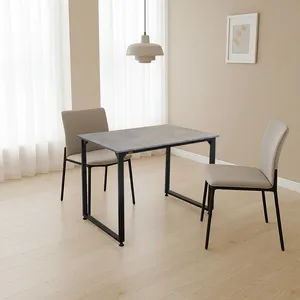 میز ناهارخوری چهار نفره دیزم مدل مونتاژی LNC_asm_90×90_GR