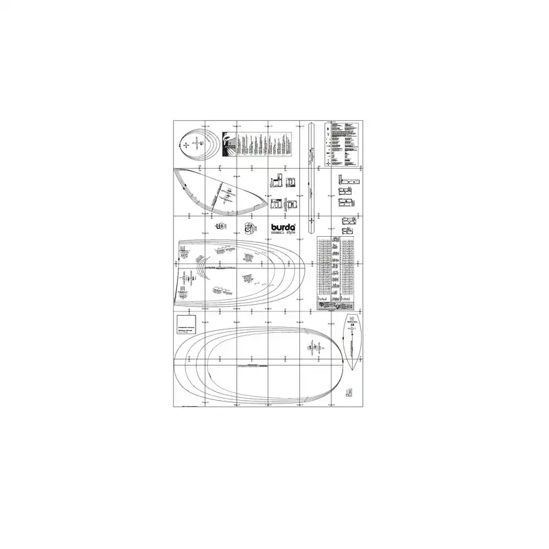 الگو خیاطی قنداق فرنگی نوزاد بوردا استایل کد 9421 سایز 1 تا 9 ماه متد مولر