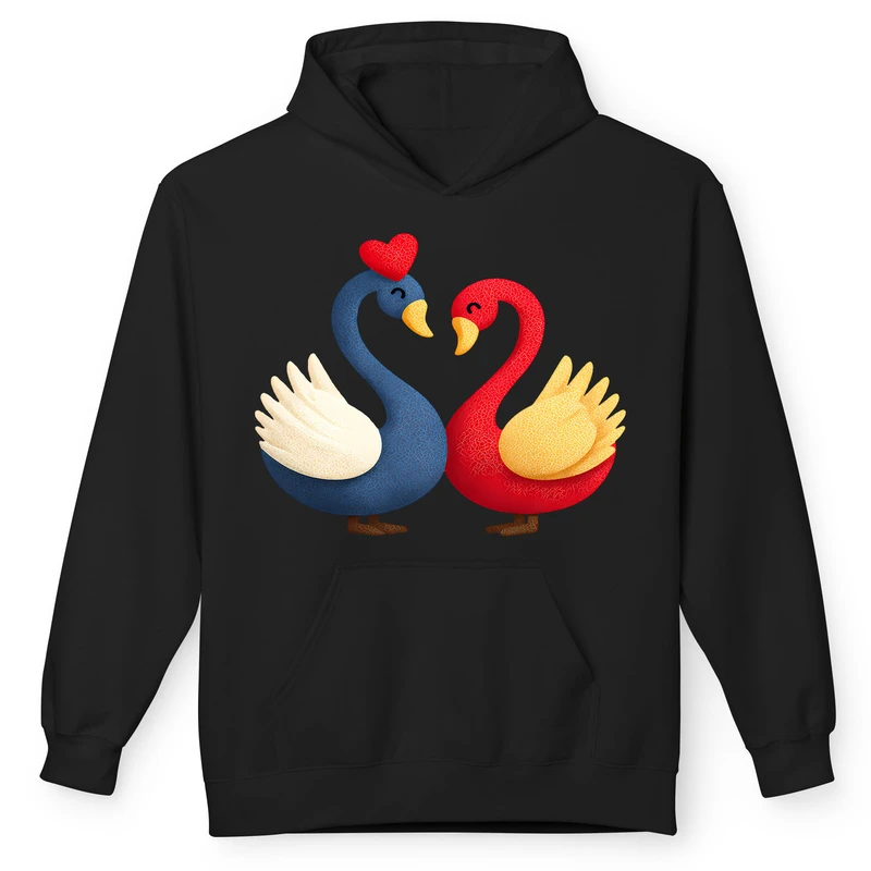 هودی زنانه پاد آفرین مدل قوهای عاشق کد 01