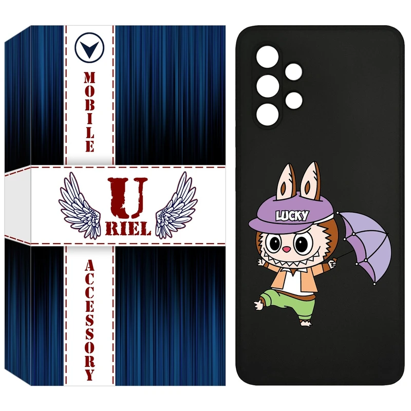 کاور یوریل قاب مدل KSH کد 125 طرح عروسک لبوبو مناسب برای گوشی موبایل سامسونگ Galaxy A32 4G