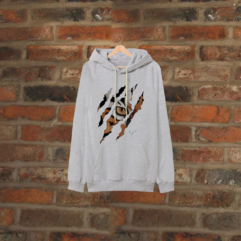 هودی مردانه مدل ببر کد AA42