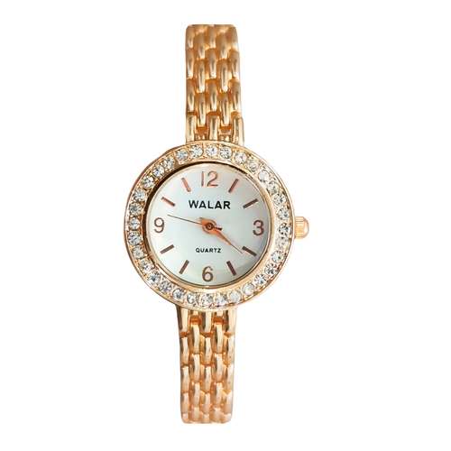 ساعت مچی عقربه ای زنانه والار مدل بند گندمی کد 05
