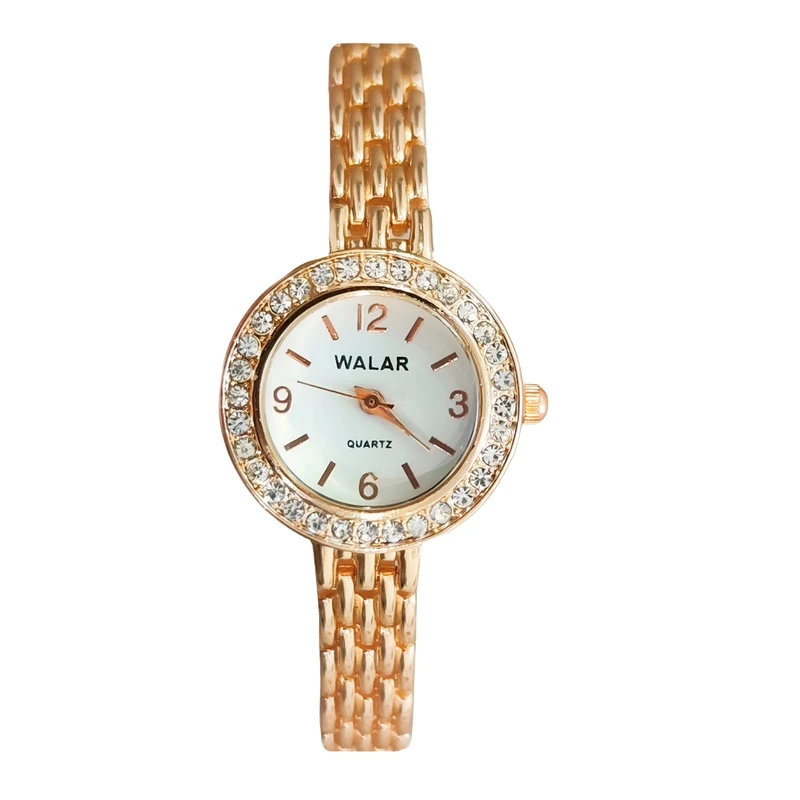 ساعت مچی عقربه ای زنانه والار مدل بند گندمی کد 05