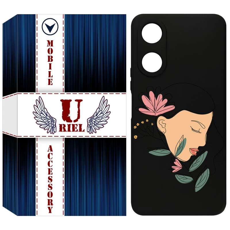 کاور یوریل مدل KSH کد 53 طرح صورت زن مناسب برای گوشی موبایل آنر X5 Plus