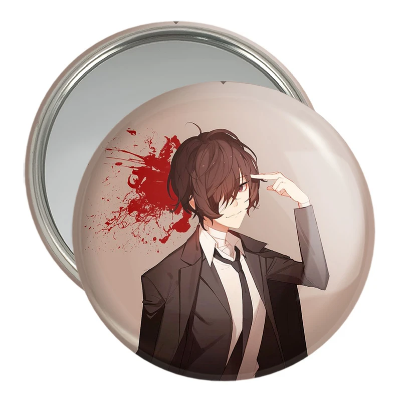 آینه جیبی خندالو مدل دازای اوسامو انیمه سگ های ولگرد بانگو  کد 10138